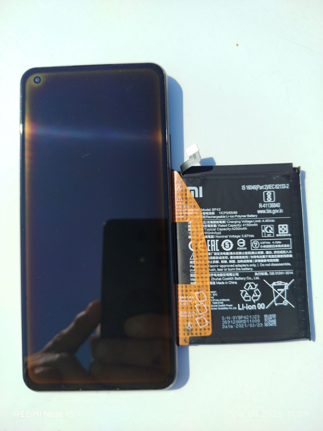 Xiomi mi 11 Lite Boba Bleck 6/128