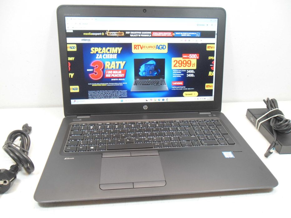 Laptop HP Zbook 15u G3 i7-4rdz./16GB/W11/JAKOŚĆ PREMIUM GWAR.12msc