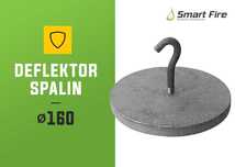 Deflektor spalin katalizator promiennik żeliwny 160 mm do pieca kotła
