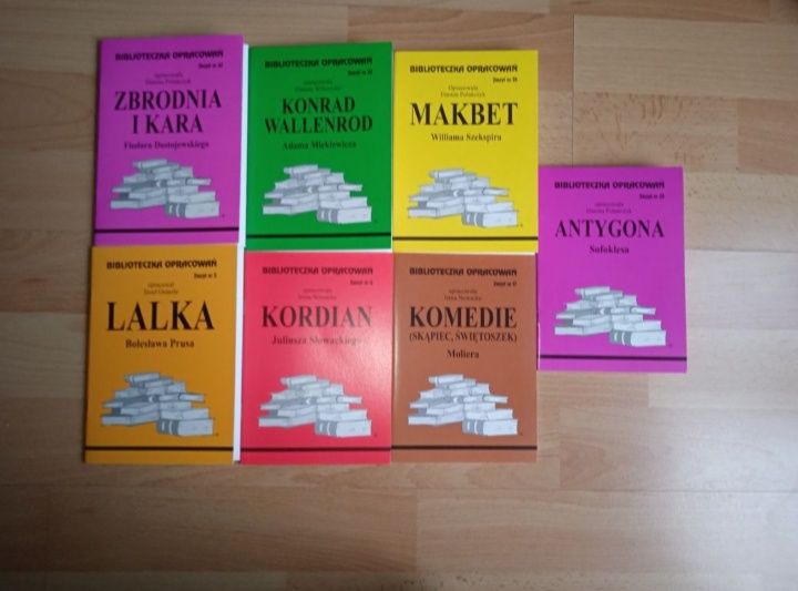 Opracowania lektur szkolnych - 7 książeczek