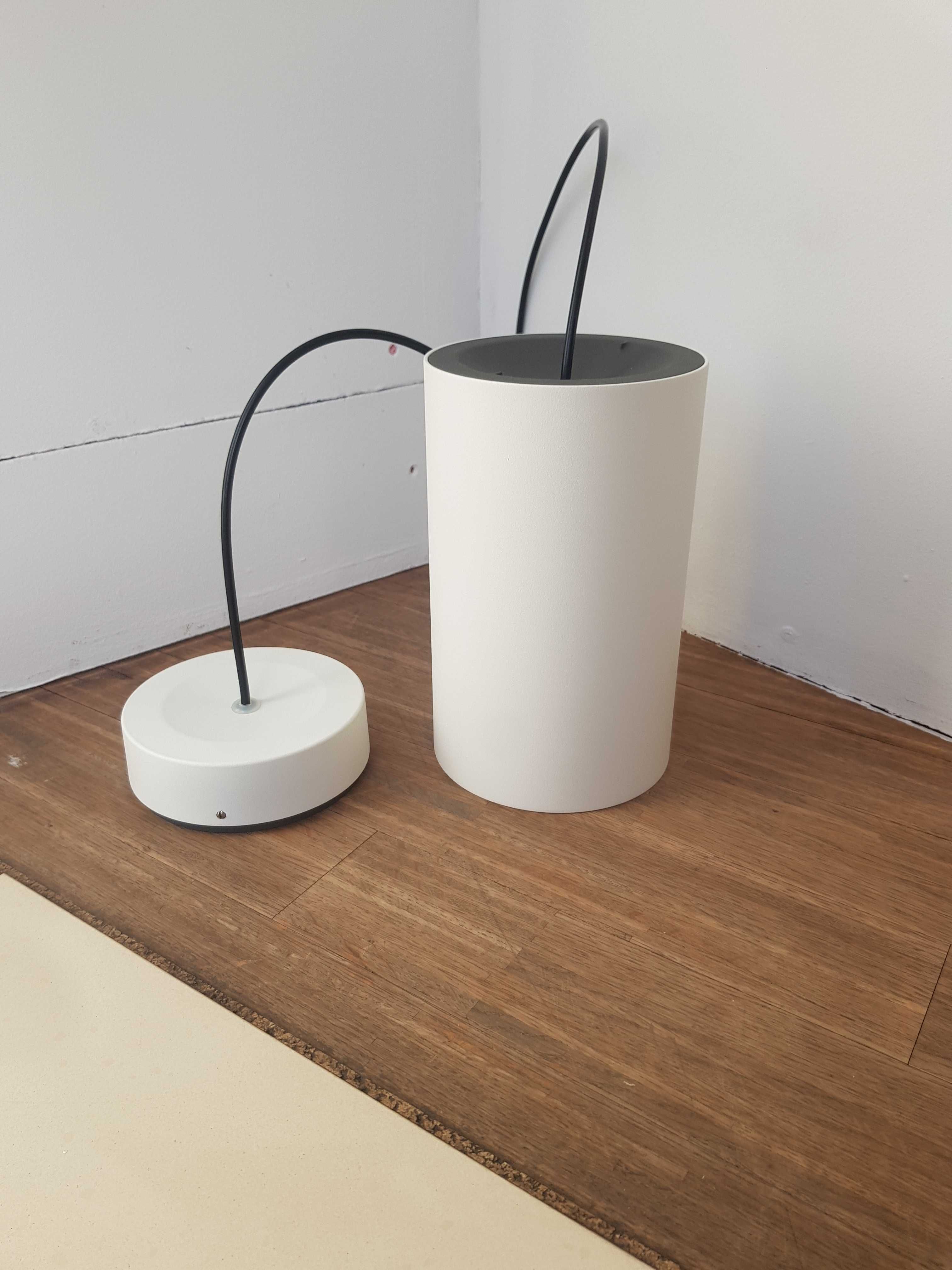 Lampa wisząca TUBA biała pojedyńcza LIRIO PHILIPS nad stół blat