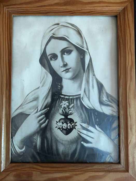 Stary obraz Niepokalane Serce Maryi