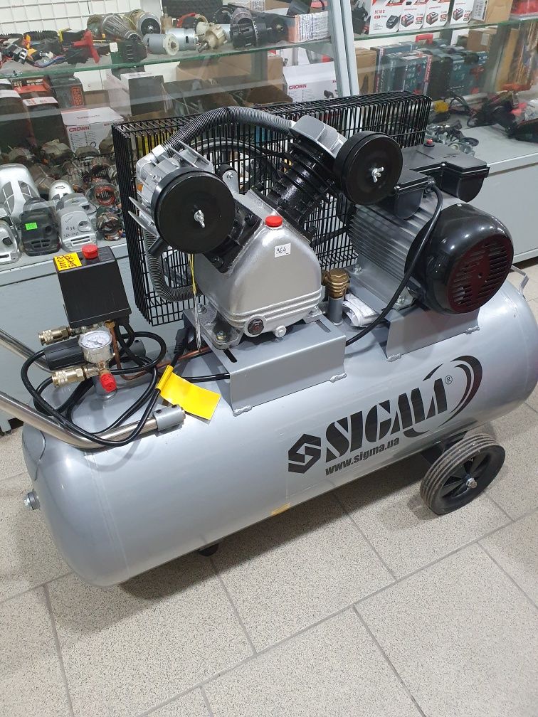 Компрессор Sigma 100л 7044151 .компрессор Vitals 50л.