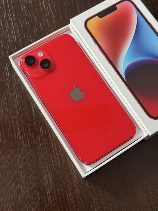 iPhone 14 czerwony z pudełkiem – w pełni sprawny, bez blokad