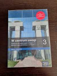 Podręcznik WOS  "W centrum uwagi" 3 zakres rozszerzony Nowa era