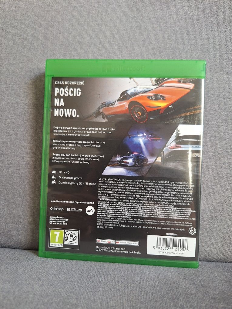 Need For Speed Hot Pursuit Remastered gra na konsolę Xbox One / Series