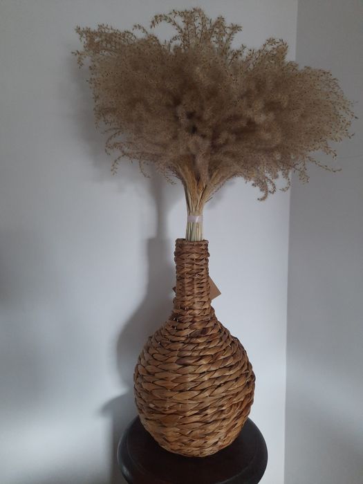Wazon boho duży wiklina trawa morska