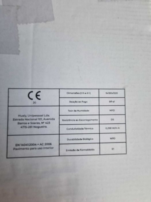 Pavimento Vinílico NOVO WPC 9MM (10M2)