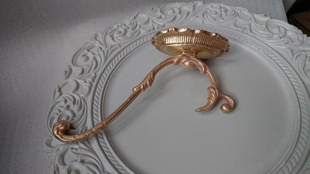 Латунний/бронзовий гачок. Вішак, кріплення для меблів.