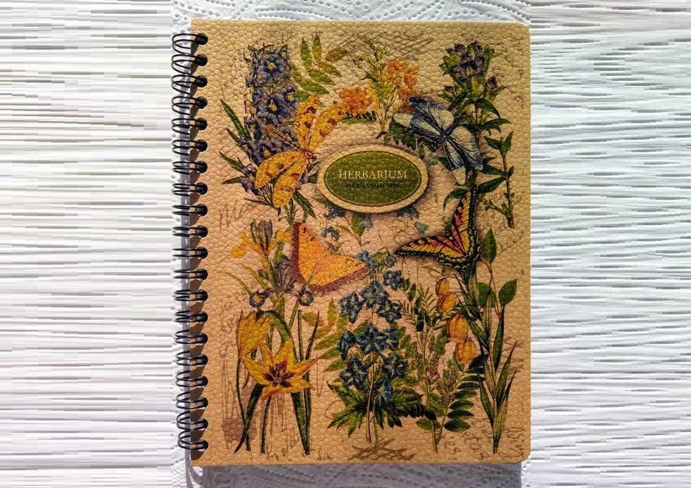 записник на спіралі 96 аркушів В6 блокнот на пружині Kraft