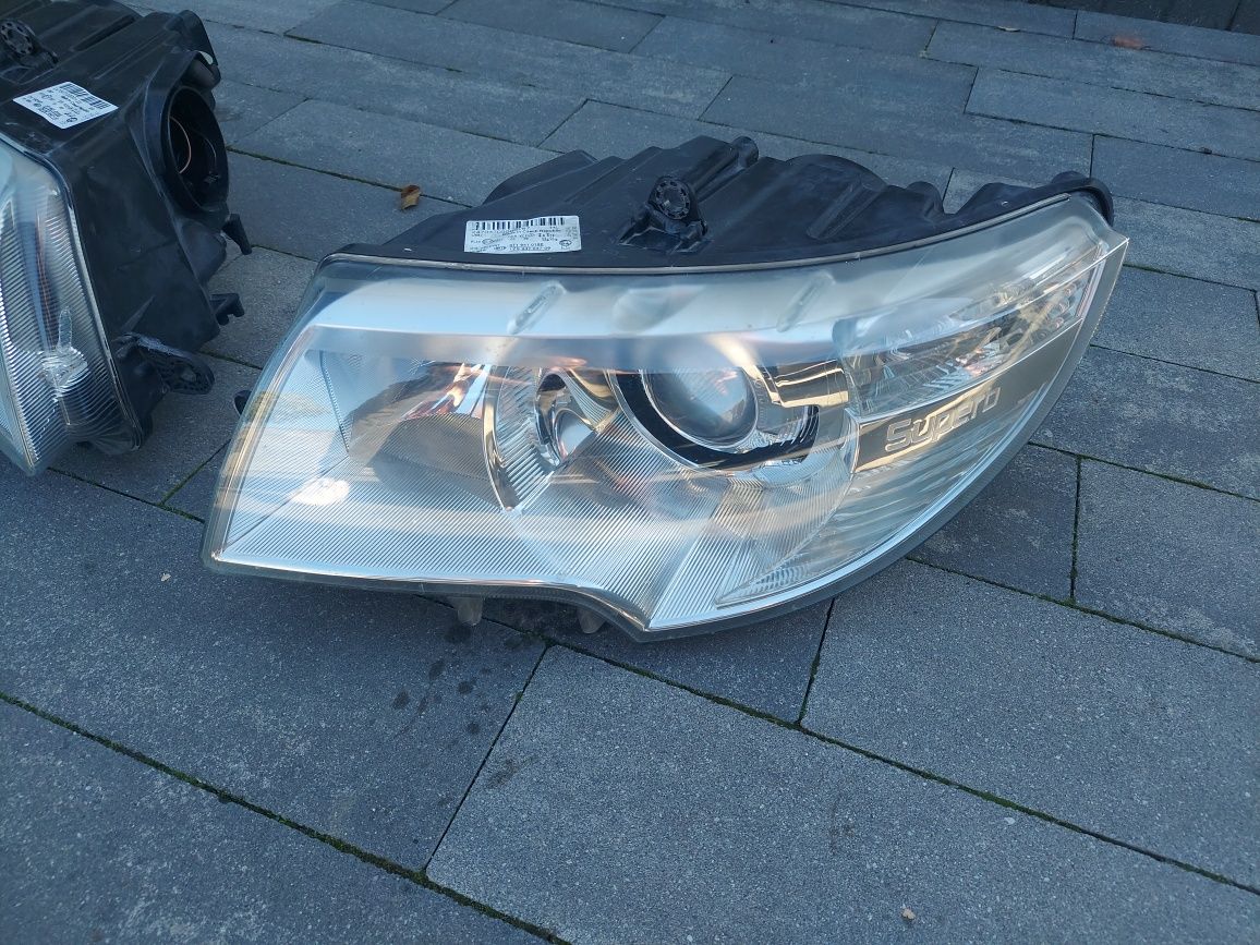 Reflektor lampa przód prawa lewa bi-xenon /europa/ Skoda Superb II 2