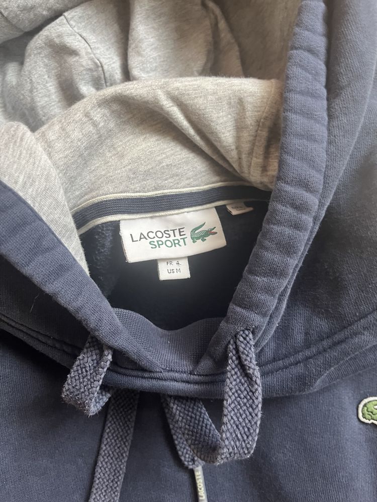 худи lacoste синє