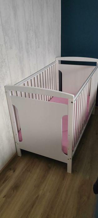 Łóżeczko Jaś 120/60 z szufladą i dodatkami