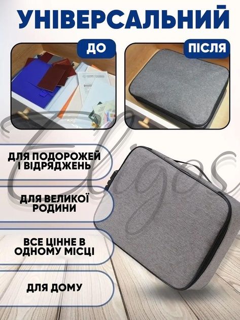 Органайзер тека для документів з кодовим замком А4