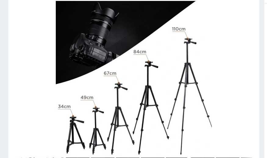 Statyw 110 cm  4W1 Pilot /Tripod / Uchwyt na telefon