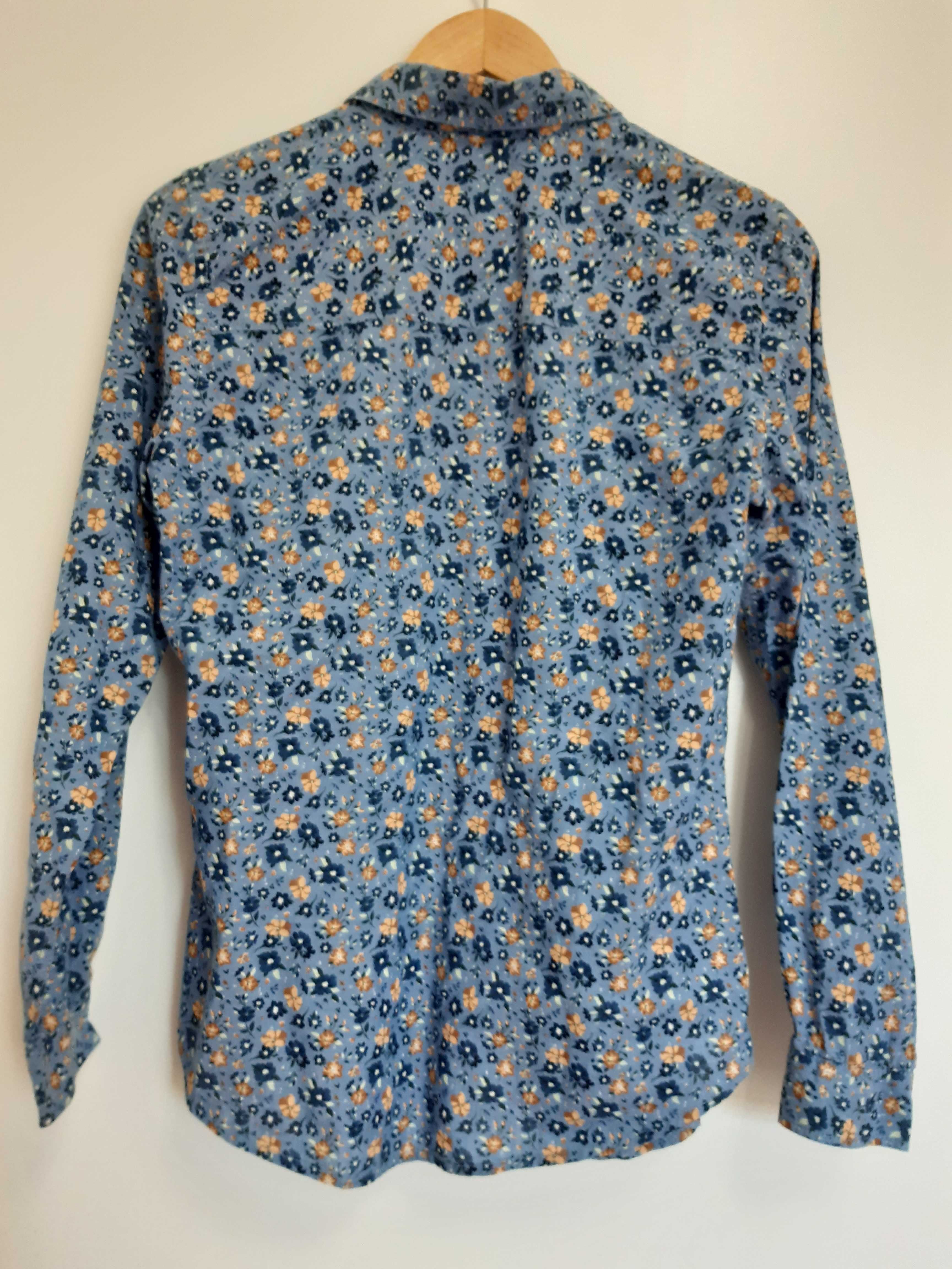 Blusa/camisa Springfield floral azul tamanho 38