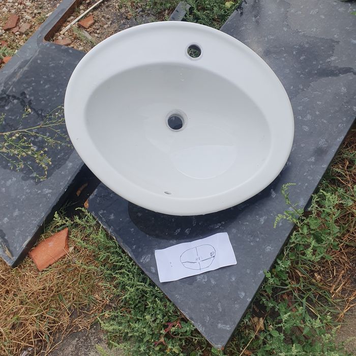 Pia para movel wc 57x48