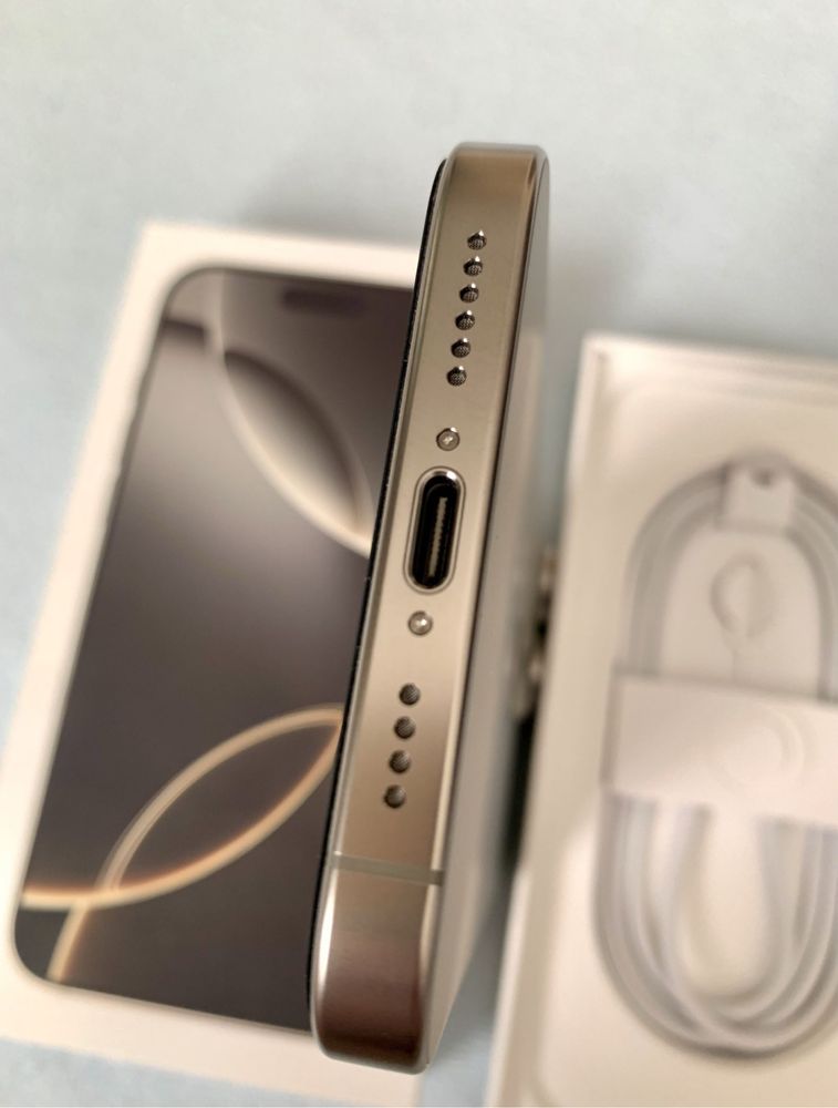 Iphone 16 Pro Max Natural Titanium 1 TB Stan Jak Nowy Gwar do 01.2026