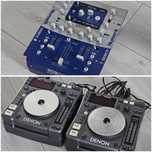 Konsola DJ 2 x DENON DNS-1000 oraz mixer NUMARK DXM06 - świetny stan