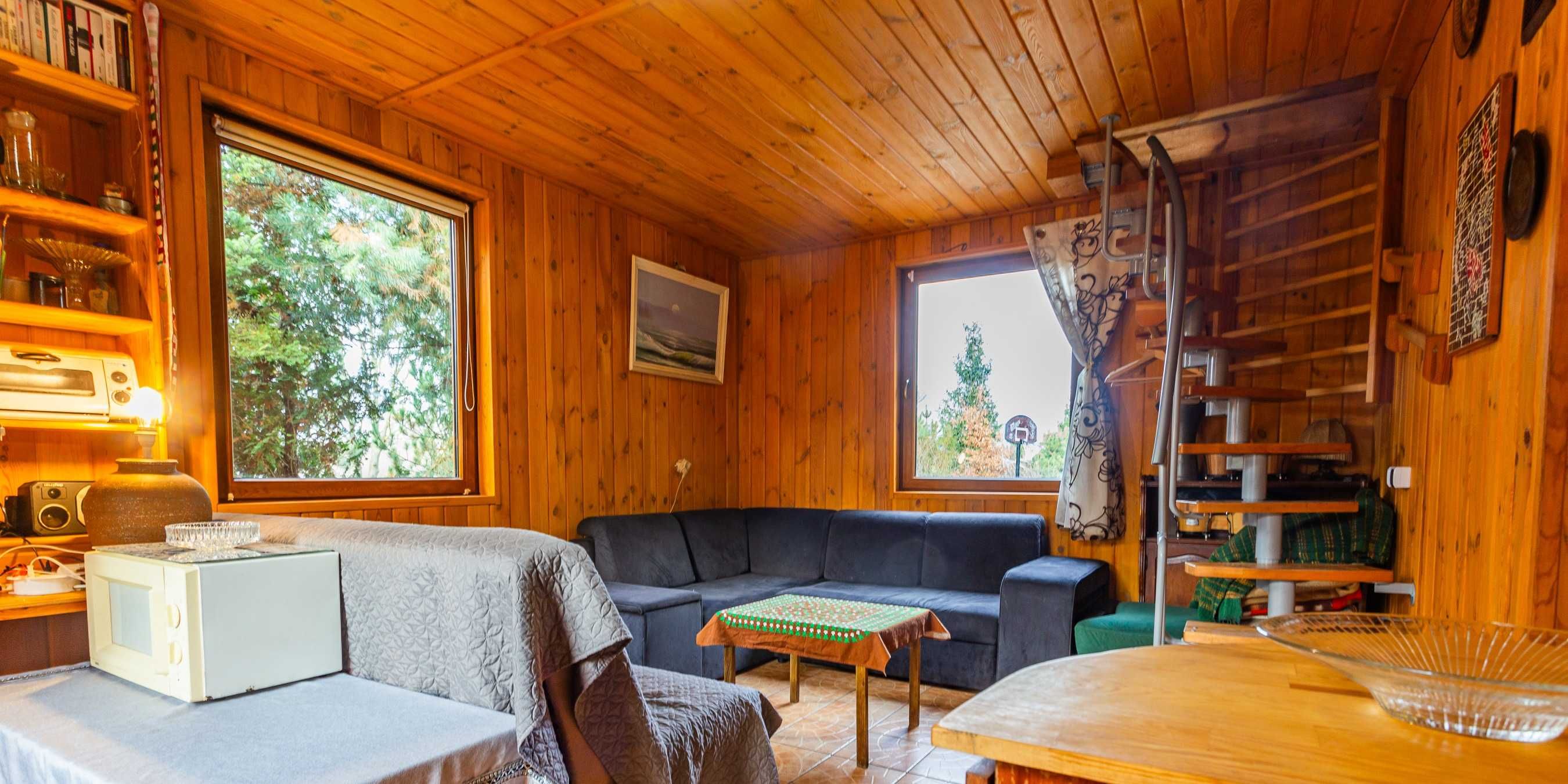 Domek Sauna i Działka w Dąbrówce pod Lublinem.ognisko grill spokój