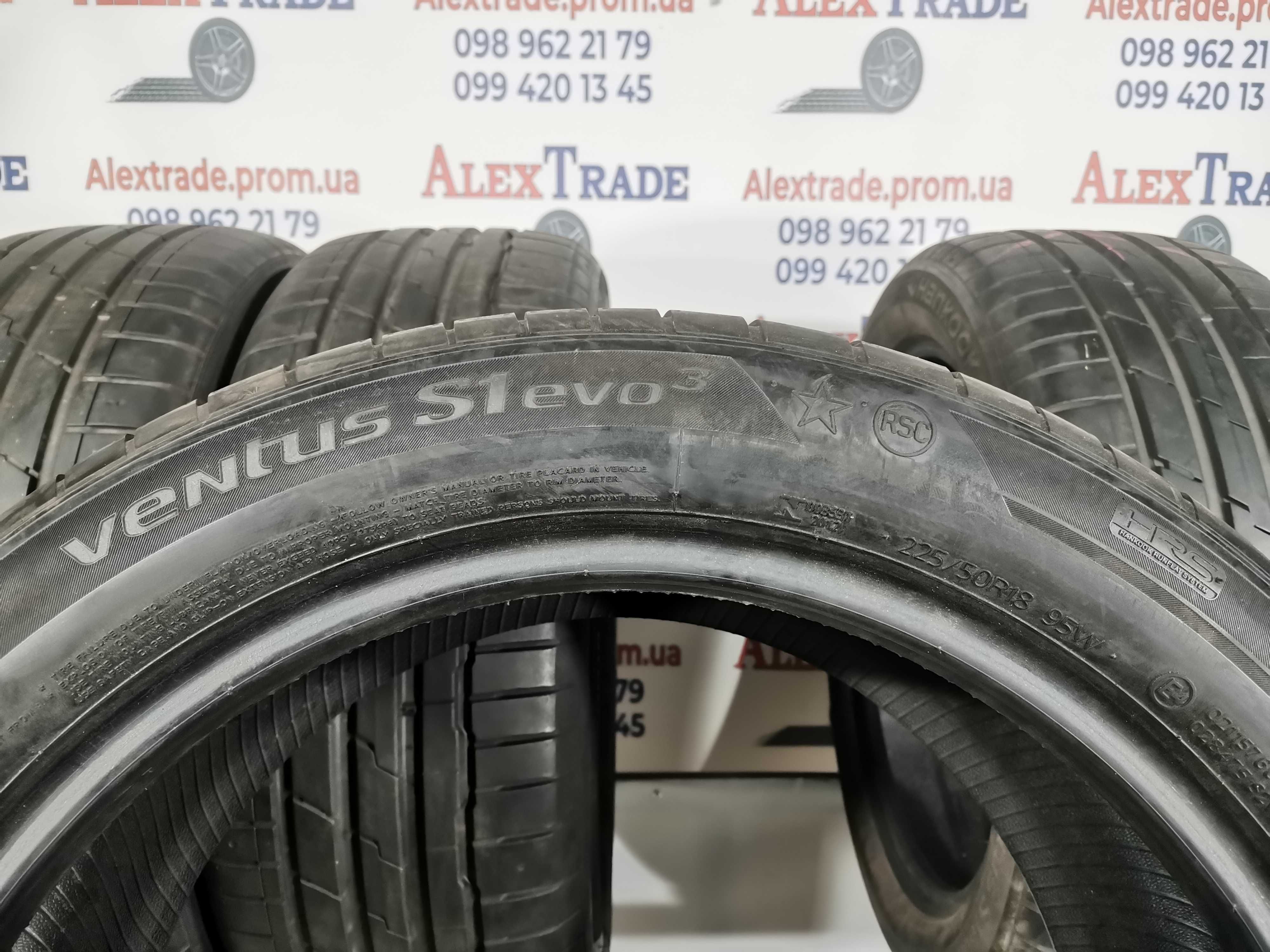 4 шт. 225/50 R18 Hankook Ventus S1 Evo 3 RSC літні шини б/у