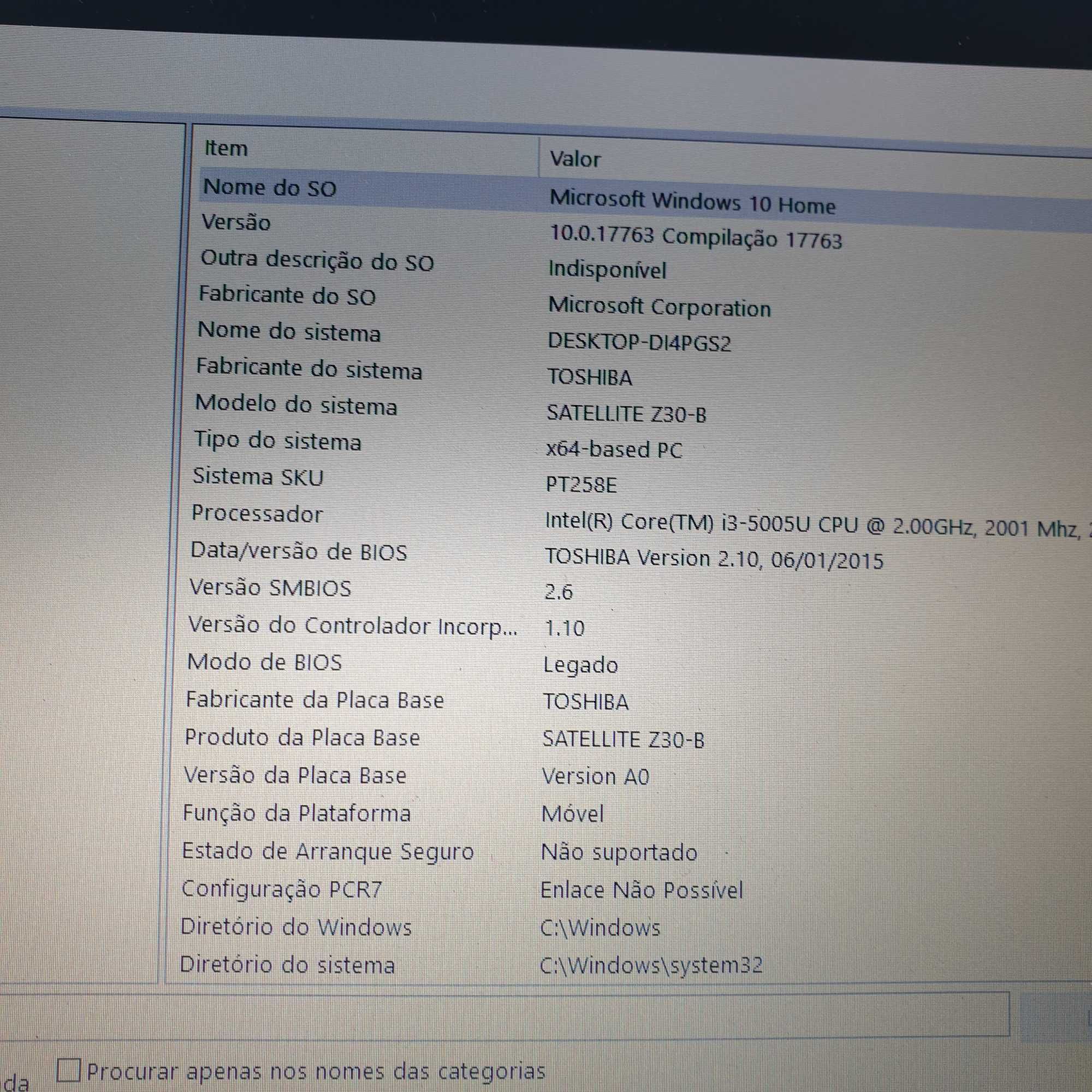 bateria toshiba Z30 +/- 4h00, testada