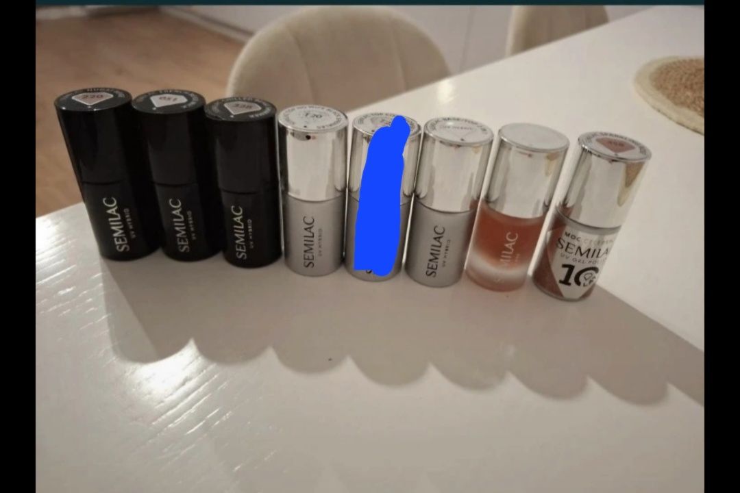 Zestaw lakierów UV 328 top T20  baza 452 hybryda 051 do lampy 220