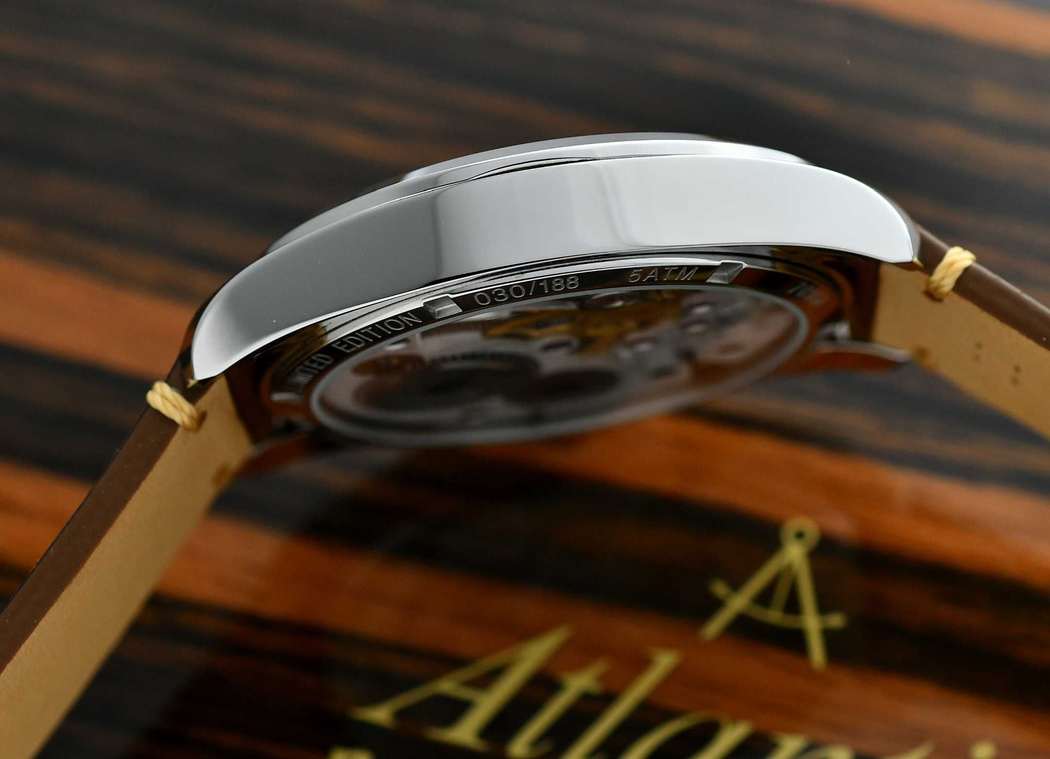 Zegarek Atlantic Seaflight Skeleton Limited - Stal 44mm - Pełny Zestaw