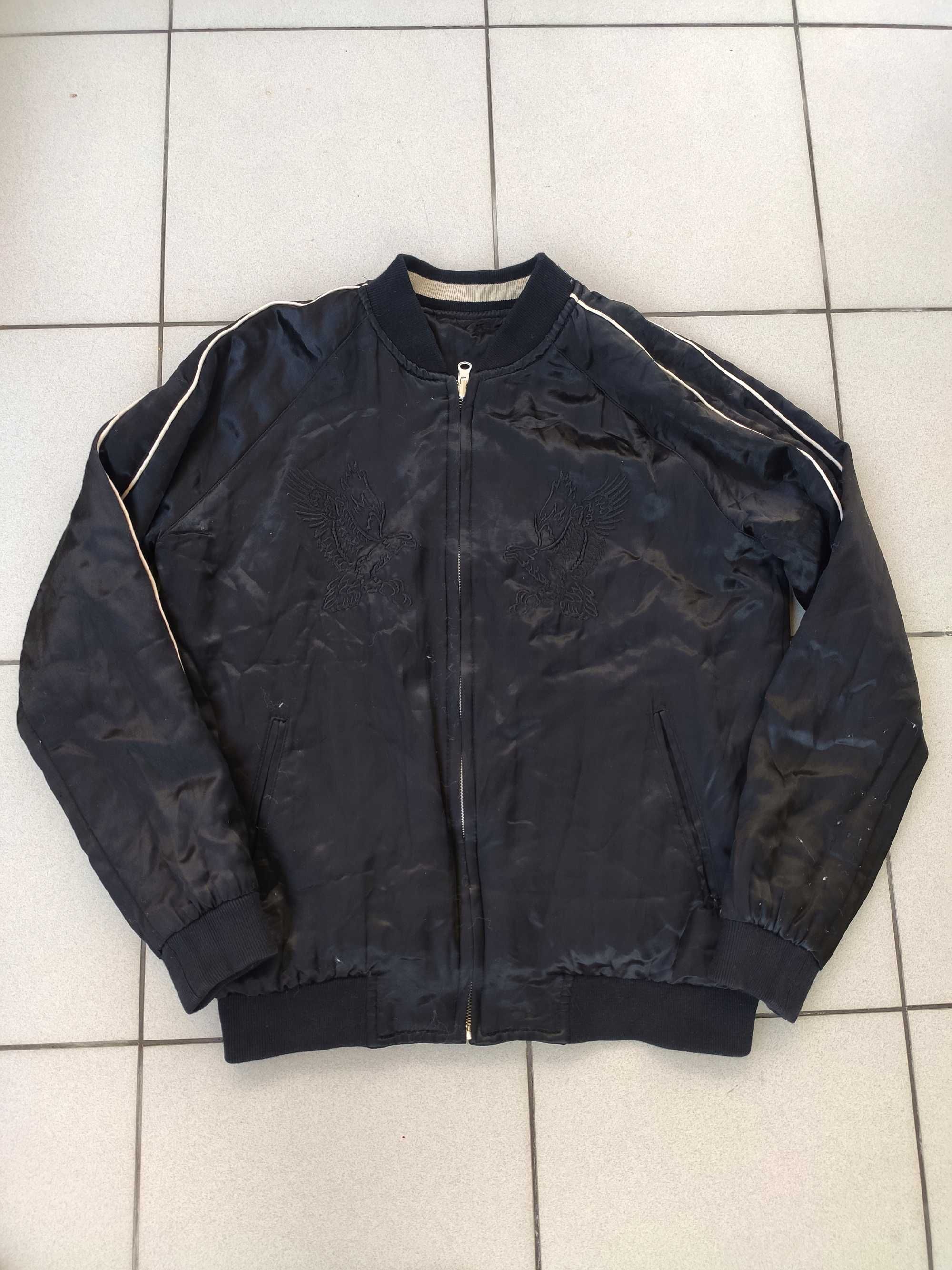 Kurtka dwustronna bomber Eagle wzorzysta unisex r. S
