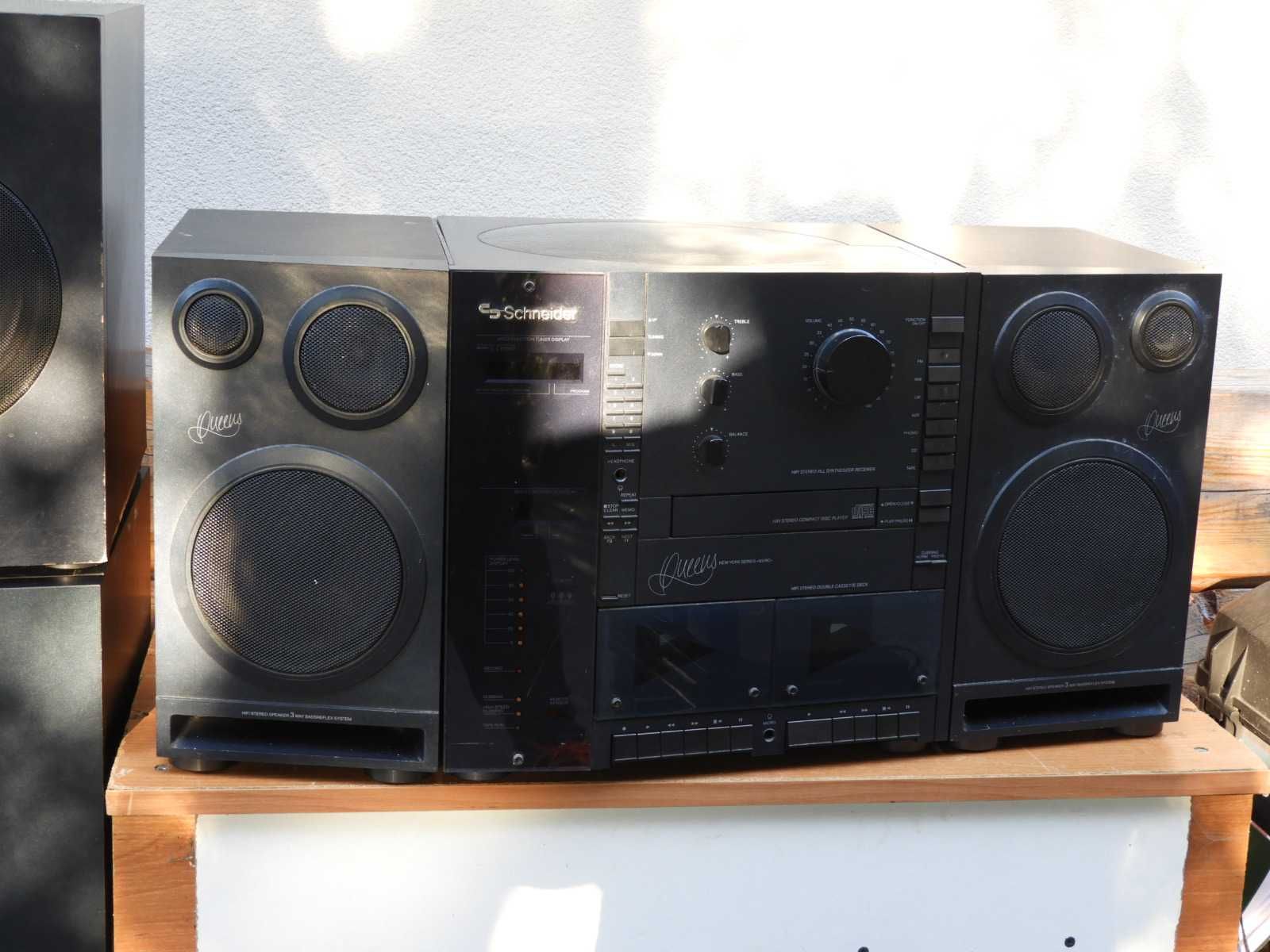 Zestaw Schneider Queens wieża gramofon subwoofer