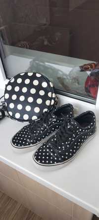 Женские кожаные кросовки Vans,р37+ сумка