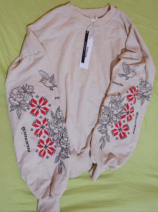 Кофта світшот з принтом