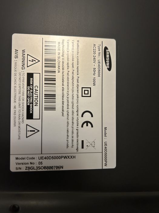 Samsung 40” cali LED