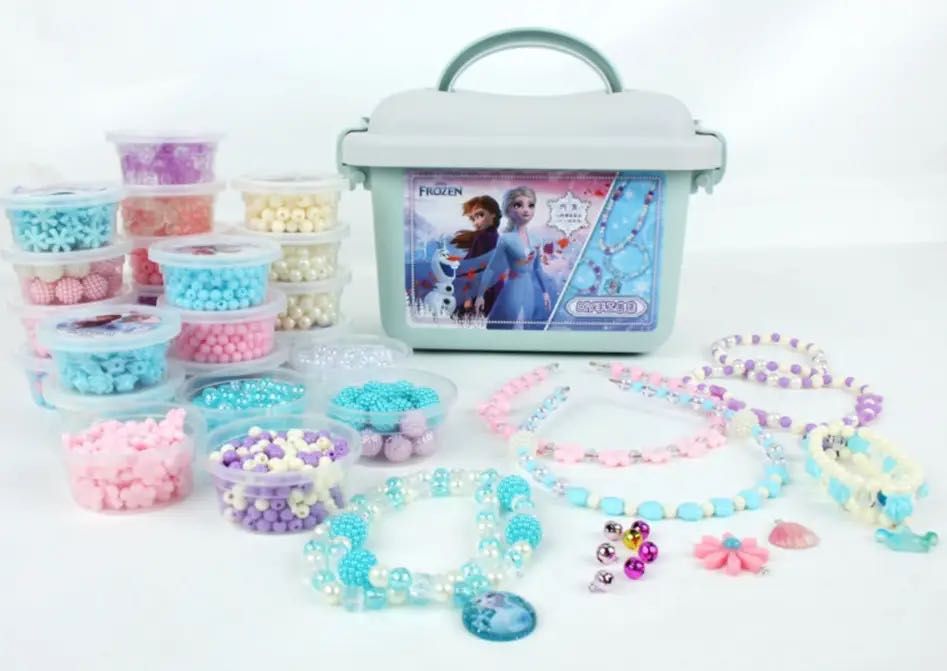 Дитячий набір для створення браслетів і намиста з бісеру ручної роботи
