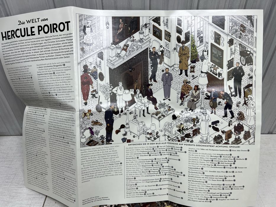 ПАЗЛИ 1000шт Світ Еркюля Пуаро" (The World of Hercule Poirot)