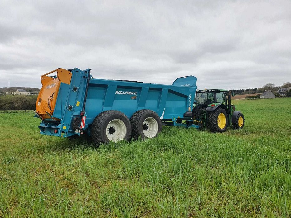 Rozrzutnik obornika ROLLAND FOLLFORCE 7322 wałki poziom 18 ton TANDEM