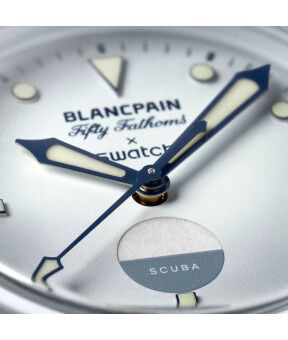 Часы Blancpain × Swatch Bioceramic Scuba Fifty  'Antarctic Ocean