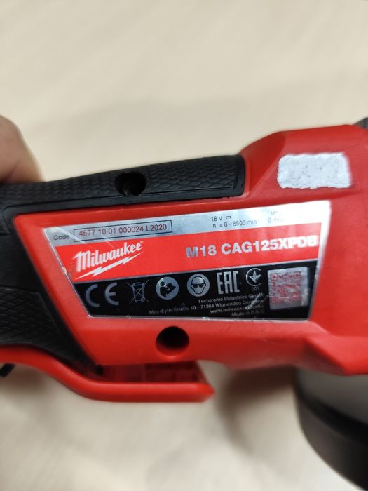 Milwaukee M18 CAG 125XPDB акумуляторна безщіткова болгарка Мілвоке ори
