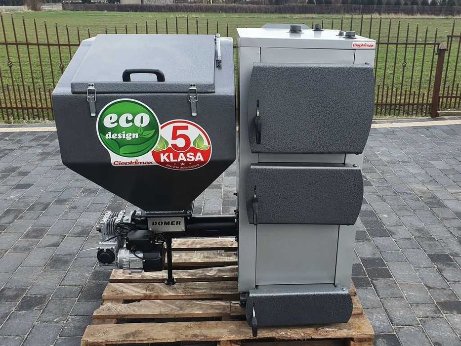 Kocioł piec co na ekogroszek 30kW z podajnikiem kotły na 300m2 5klasa
