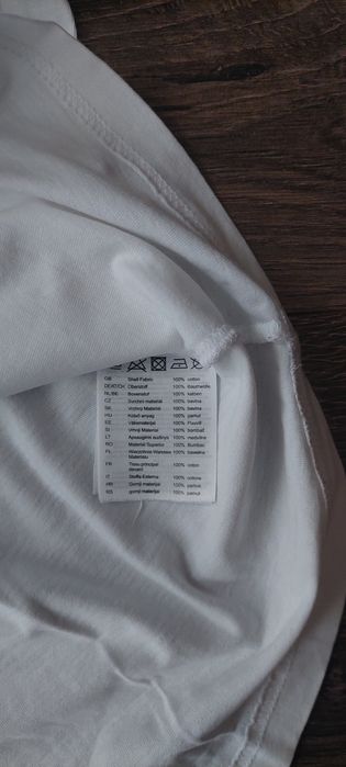 Bluzka damska biała z nadrukiem Takko bawełna S