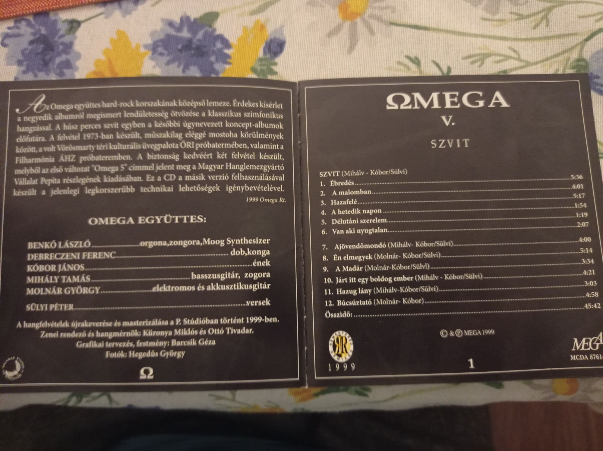 Omega - 5 Szvit CD