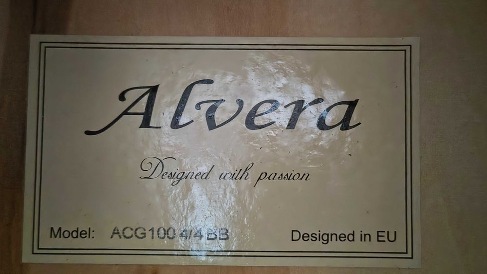 Gitara klasyczna Alvera ACG100 4/4 BB oraz akcesoria