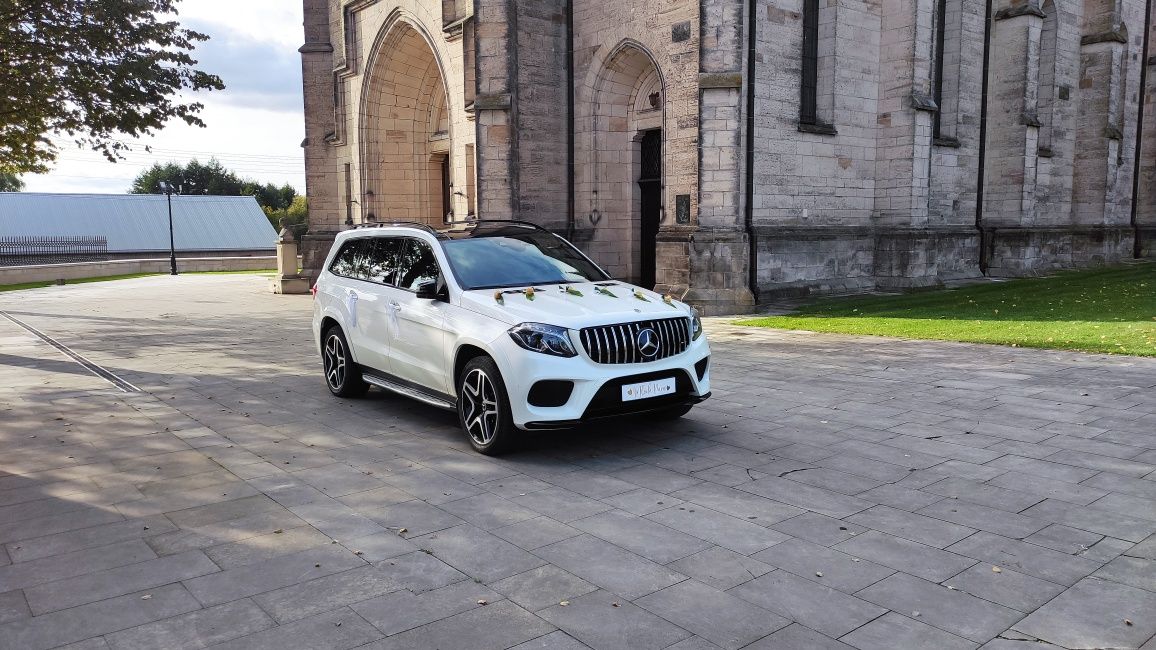 Auto do ślubu samochód do ślubu Biały Mercedes