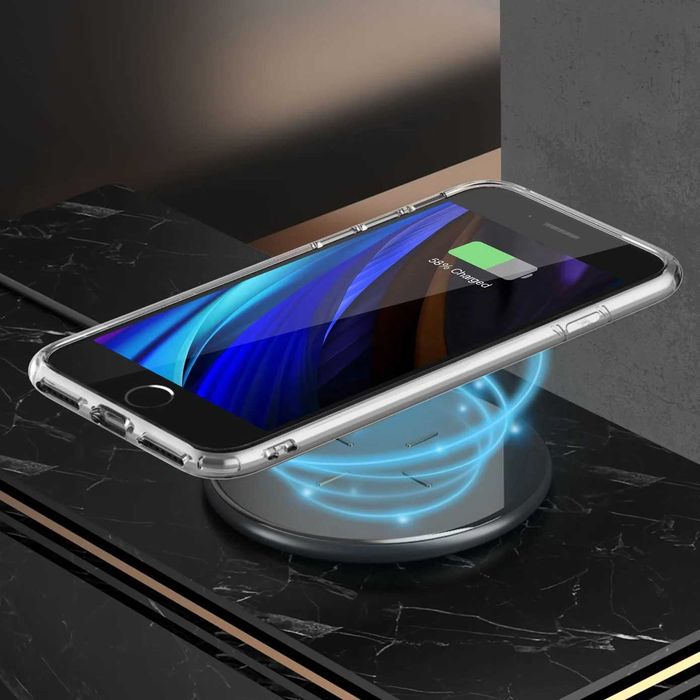 Прозорий силіконовий протиударний чохол для iPhone2022-SE-UBStyle