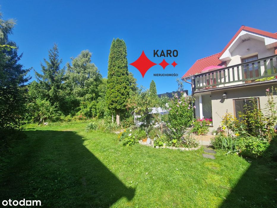 Dom z pięknym ogrodem + duże budynki gospodarcze i dostęp do stawu