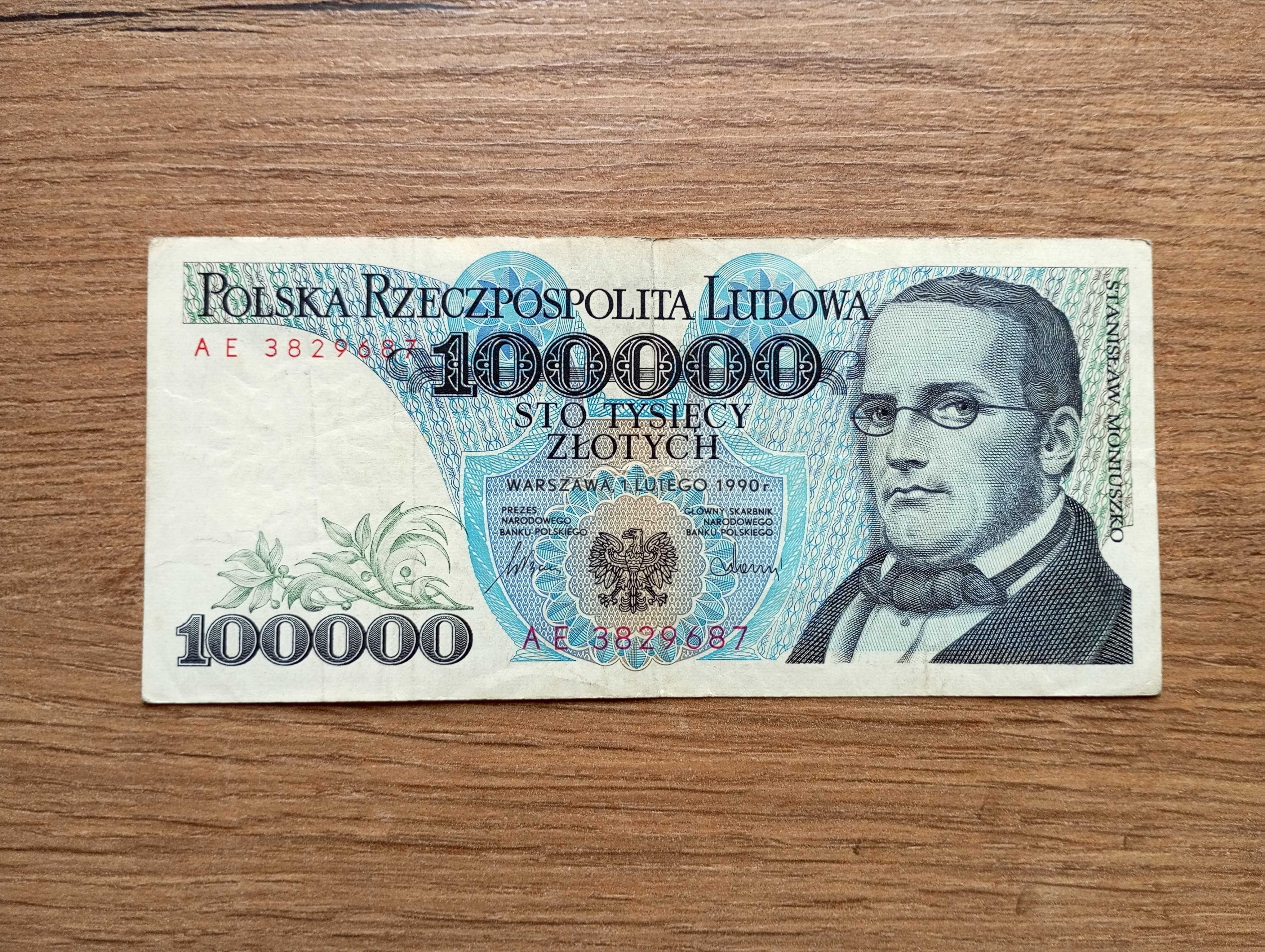 100000 zł 1990  - AE -