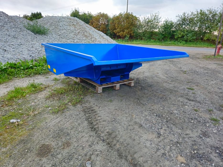 Konetner samowyładowczy niski, wysokość 500mm, pojemność 600 l