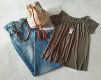 Bluzka Primark oliwka ,khaki