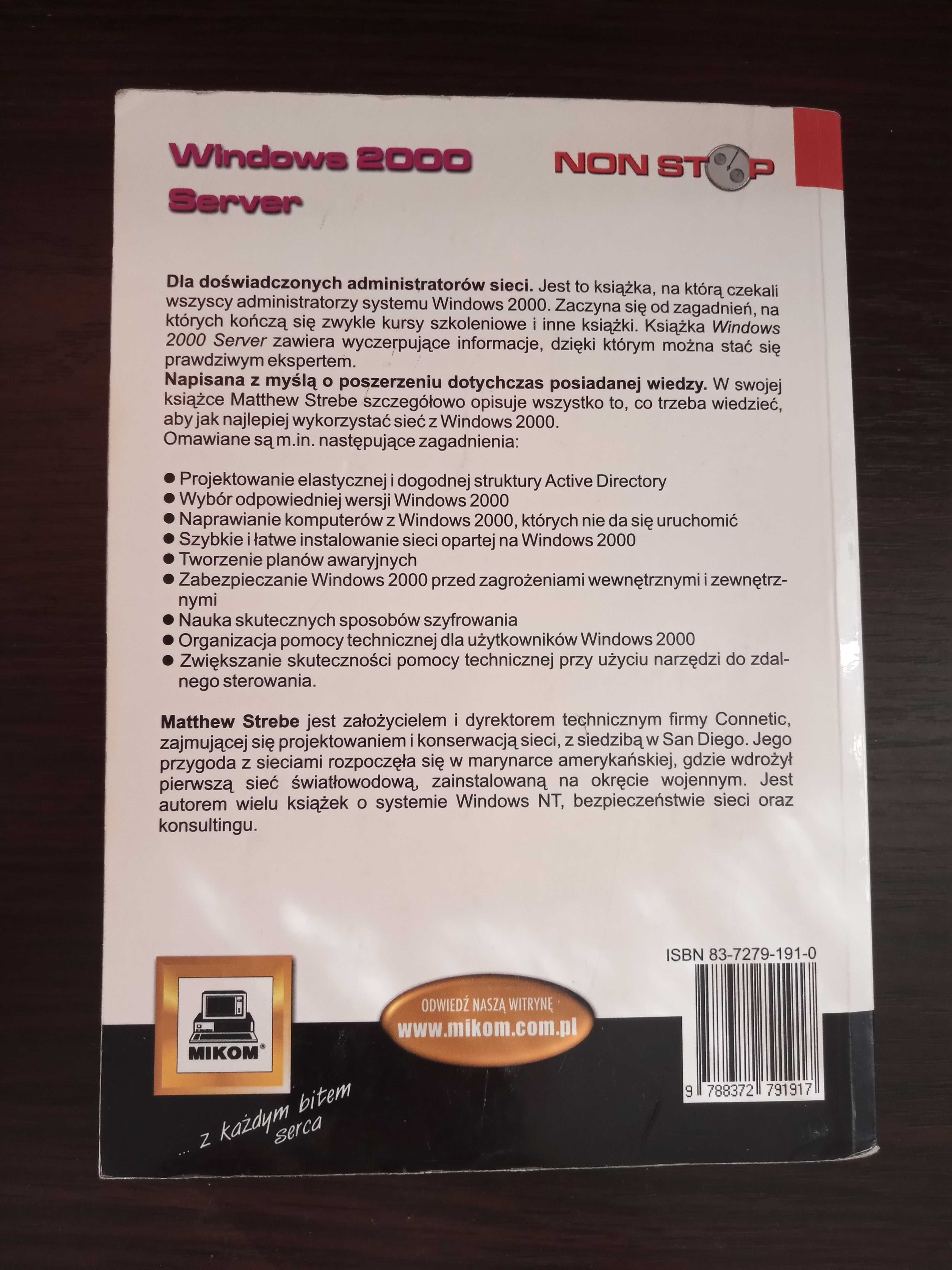 Windows 2000 Server - Matthew Strebe