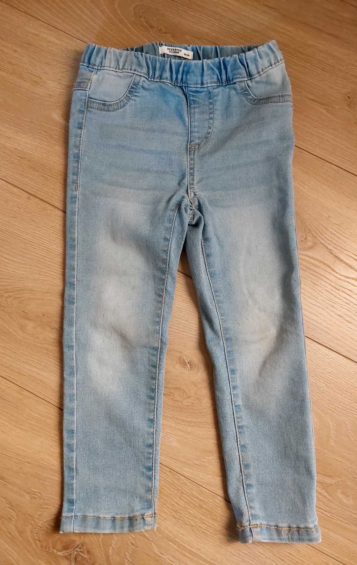 Jeansy dziewczęce legginsy jeansowe Reserved 98